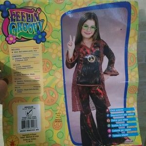 Woodstock Diva Girls costume Feeling Groovy M 8-10